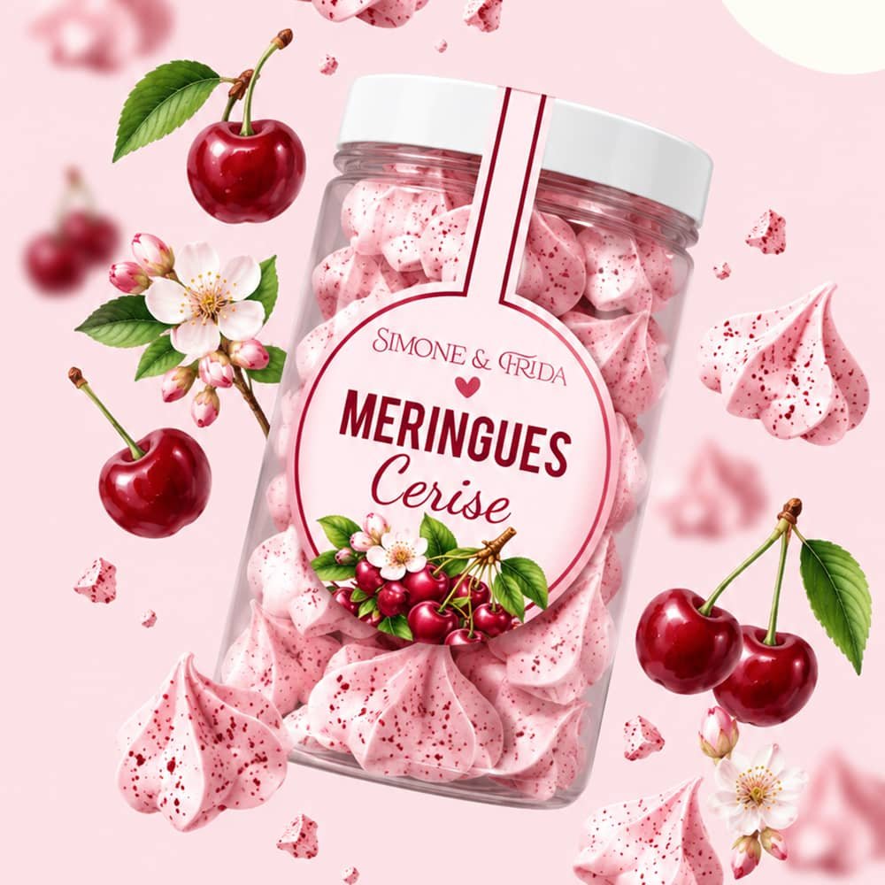 Meringues cerise